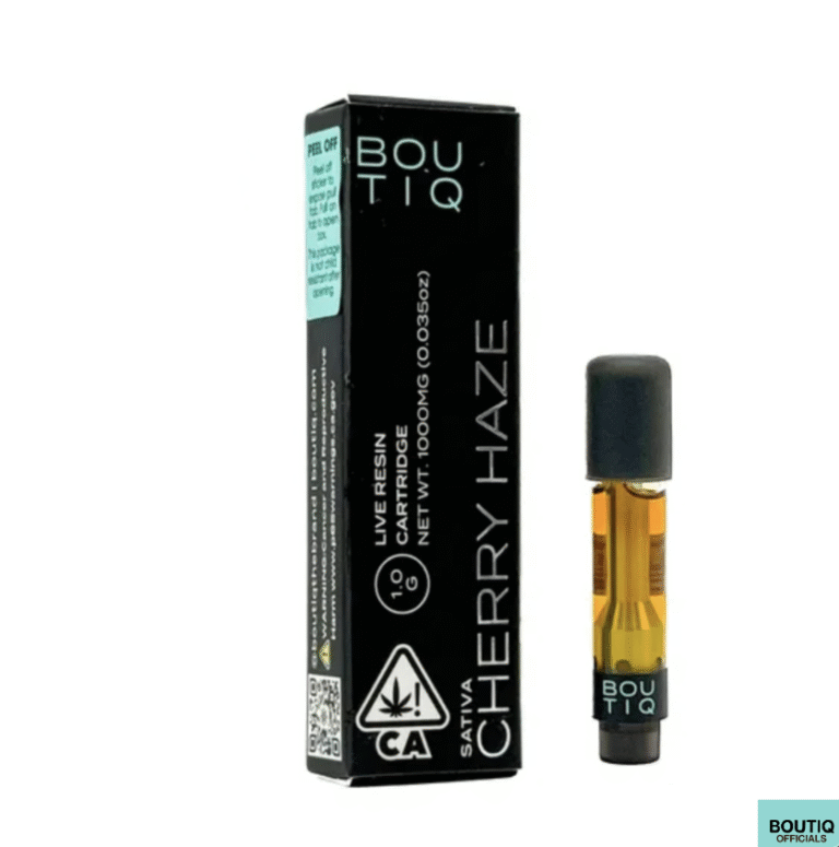 Boutiq Carts Cherry Haze – Live Resin Cartridge 1-Gram (sativa)