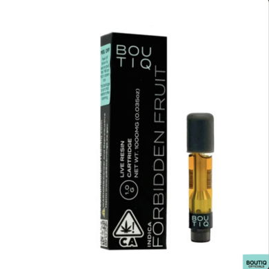 Boutiq Carts Forbidden Fruit – Live Resin Cartridge 1-Gram (indica)