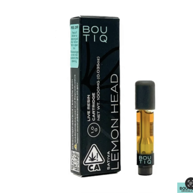 Boutiq Carts Lemon Head – Live Resin Cartridge 1-Gram (sativa)