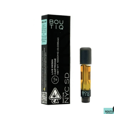 Boutiq Carts NYC SD – Live Resin Cartridge 1-Gram (sativa)