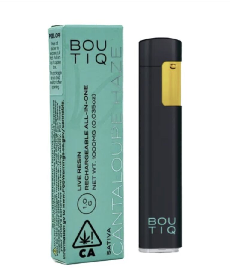 Boutiq 1g Live Resin Disposable – Cantaloupe Haze